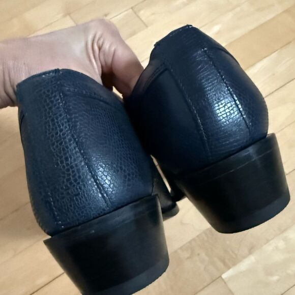 Mezcalero Mexico Made Embossed Leather Western Leather Booties in Blue 10EE - Picture 9 of 16